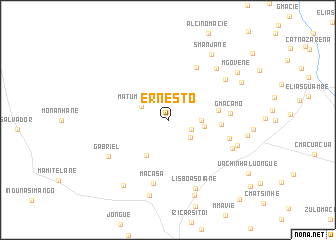 map of Ernesto