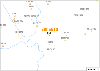 map of Ernesto