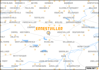 map of Ernestviller