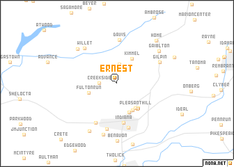 map of Ernest