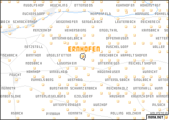 map of Ernhofen