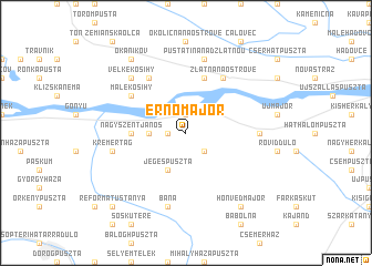 map of Ernőmajor
