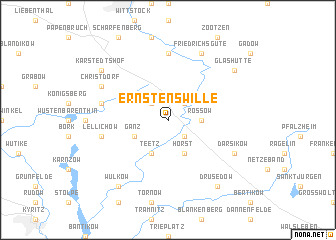 map of Ernstenswille