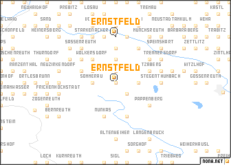 map of Ernstfeld