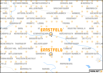 map of Ernstfeld