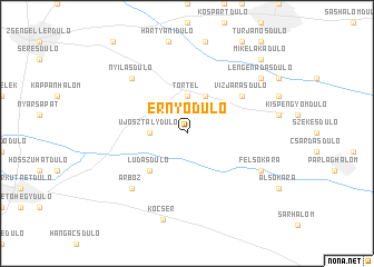 map of Ernyődůlő