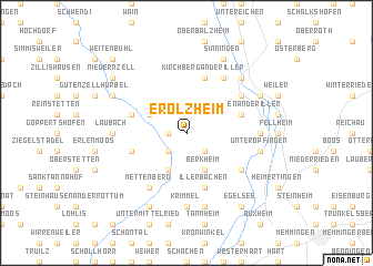 map of Erolzheim