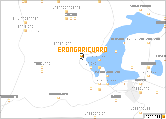 map of Erongarícuaro