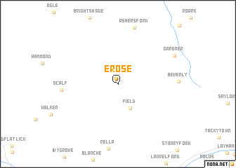 map of Erose