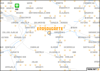 map of Eroso-Ugarte