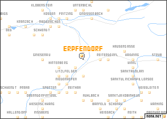 map of Erpfendorf