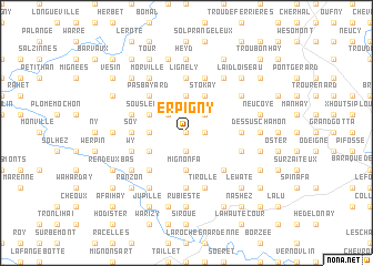 map of Erpigny