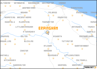 map of Erpingham