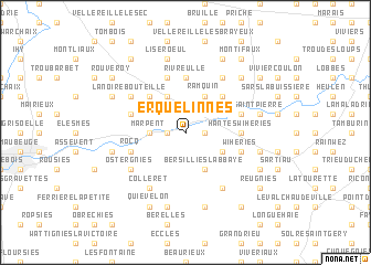 map of Erquelinnes