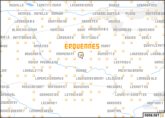 map of Erquennes