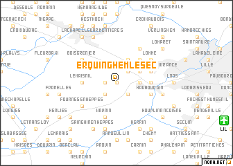 map of Erquinghem-le-Sec