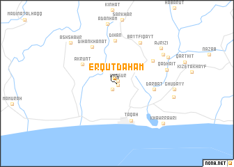 map of Erqūt Daham
