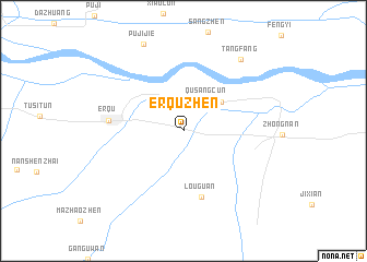 map of Erquzhen