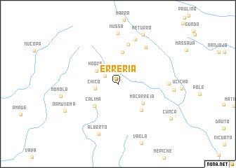 map of Erreria