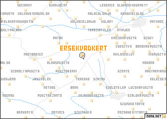 map of Érsekvadkert