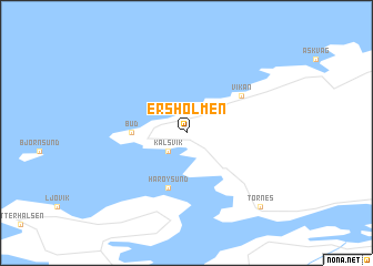 map of Ersholmen