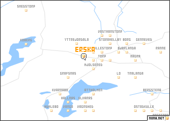 map of Erska