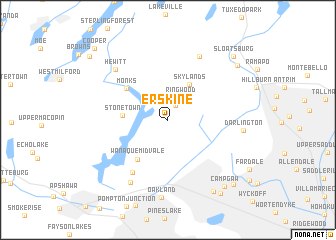 map of Erskine