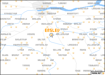 map of Erslev