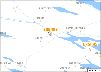 map of Ersnäs