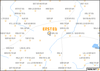 map of Ersted