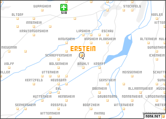 map of Erstein
