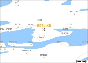 map of Ersvika