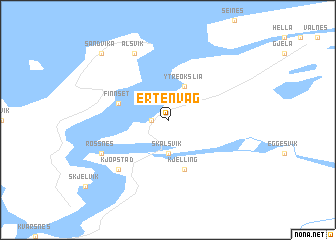 map of Ertenvåg