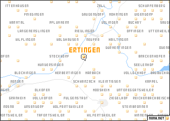 map of Ertingen