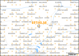 map of Ertvelde