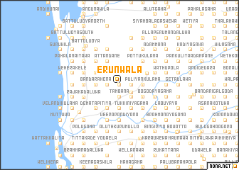 map of Erunwala
