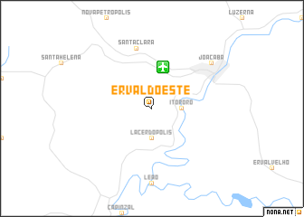 map of Erval dʼOeste