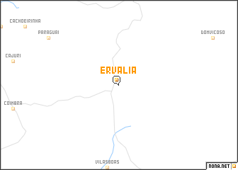 map of Ervália