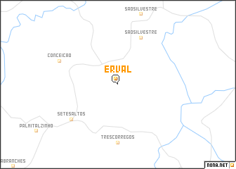 map of Erval