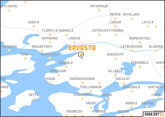 map of Ervasto