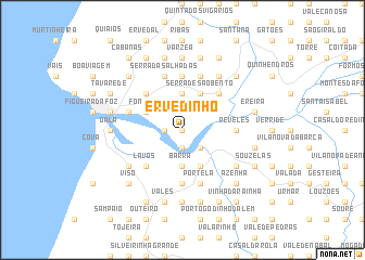 map of Ervedinho