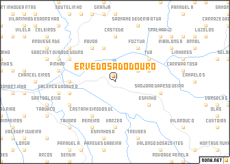 map of Ervedosa do Douro