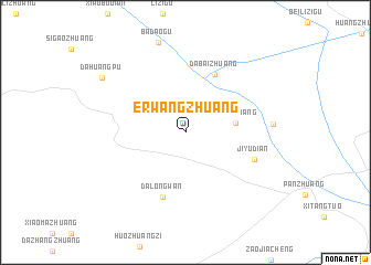 map of Erwangzhuang