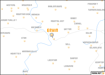 map of Erwin