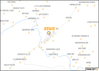 map of Erwin