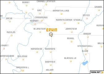 map of Erwin