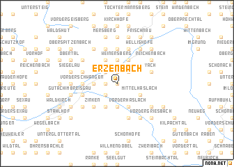 map of Erzenbach