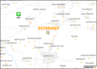 map of Erzhausen