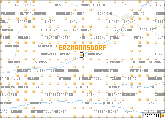 map of Erzmannsdorf