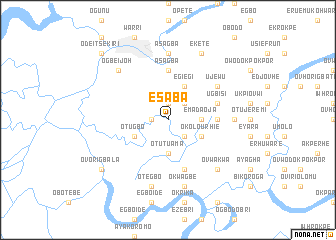 map of Esaba